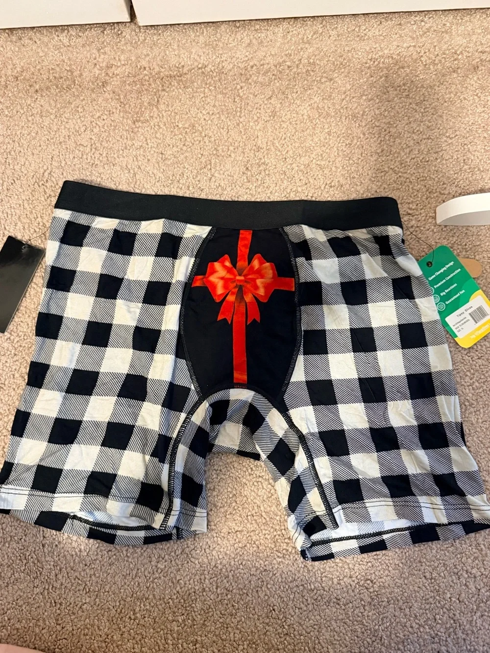 NWT Tipsy Elves Men’s Gift Wrapped Boxer Briefs